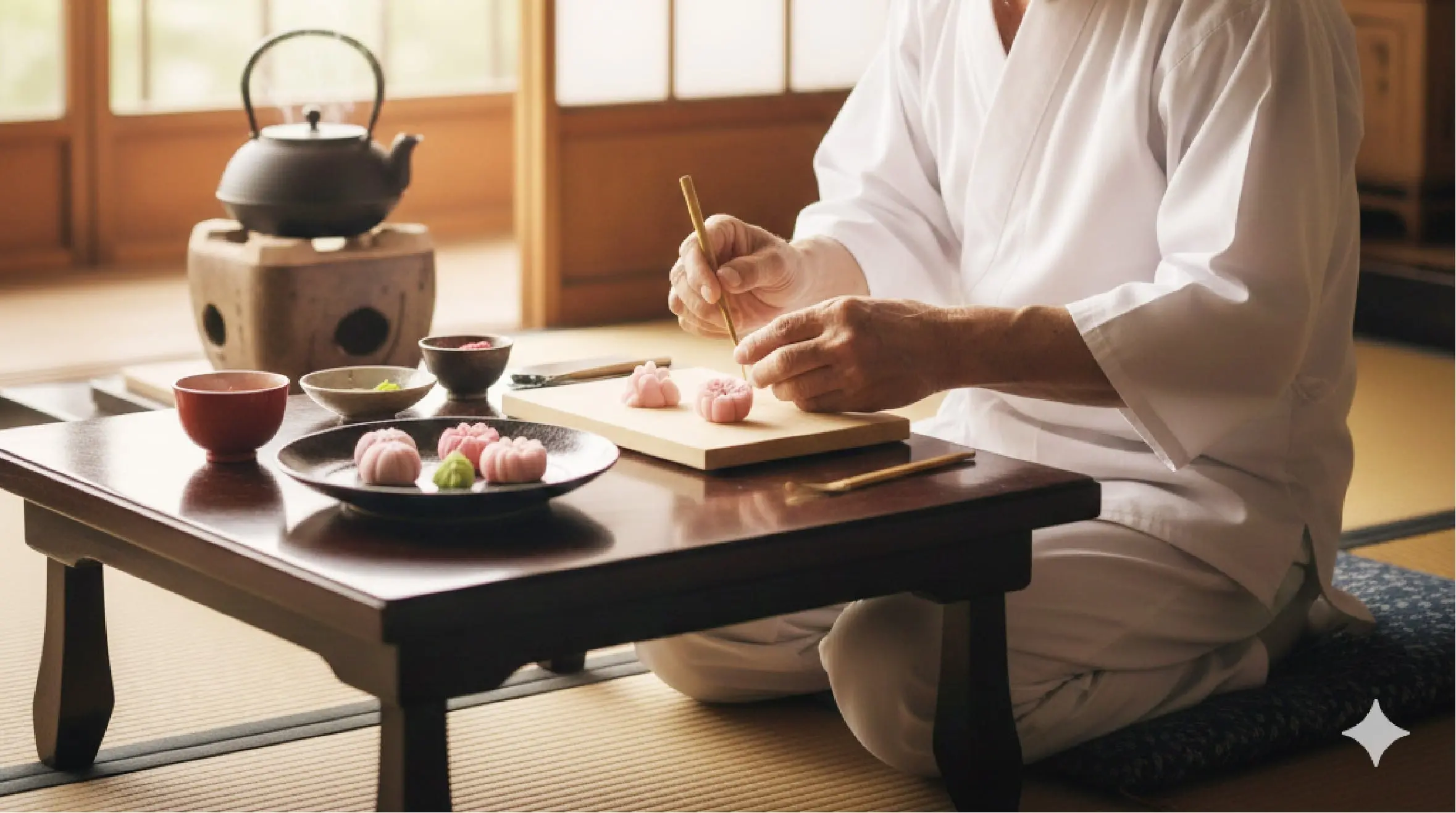 作業着を着た男性ドライバーがトラックを運転している様子の背景画像